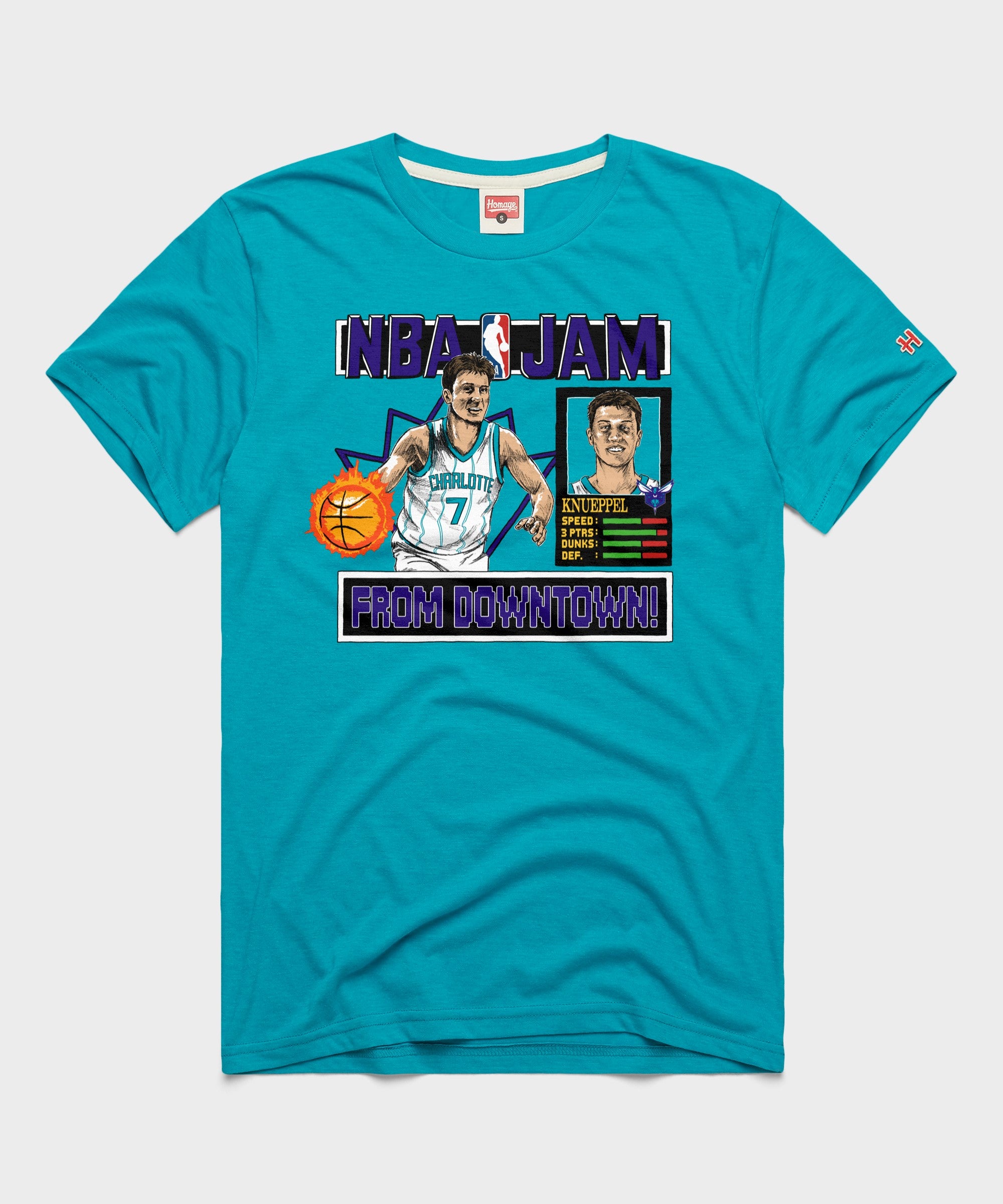 Kon Knueppel Charlotte Hornets Homage NBA Jam Tri-Blend T-Shirt