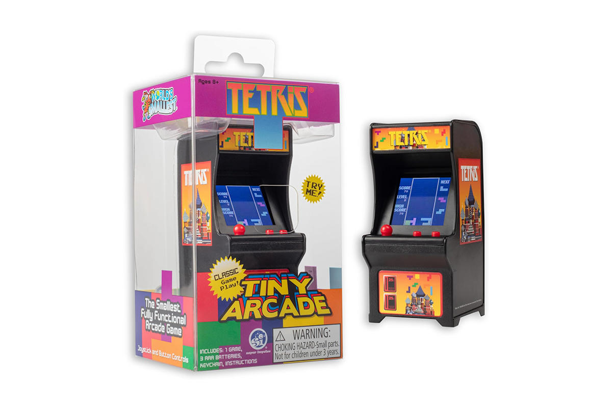 Tiny Arcade Miniature Tetris Video Game